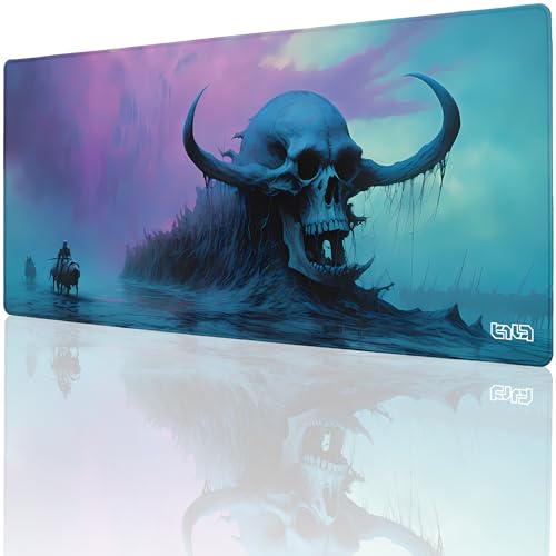 Tilt Schreibtischunterlage 90x40 cm Gaming Mauspad XXL | Rutschfester Mousepad Groß für Schreibtisch und PC Gadgets | Wasserdichter Desk Mat (Scary Things) von Tilt