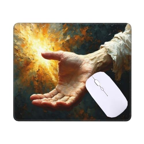 Mauspad Klein Abstrakte Hand Mousepad, Schreibtischunterlage Kinder, Gaming Mauspad 90 X 60 cm rutschfest und Wasserdicht VernäHte Kanten Mouse Pad, Verbessert Geschwindigkeit und PräZision T-1632 von Tinnoon