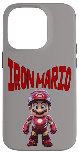 Hülle für iPhone 14 Pro Iron Mario Cartoon-Design von Tippa