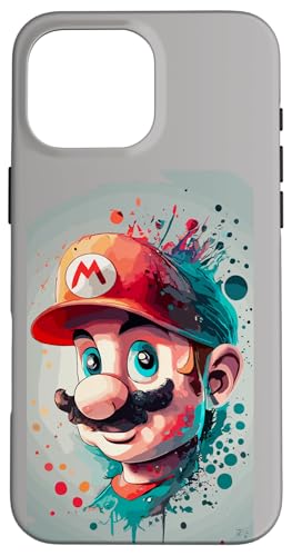 Hülle für iPhone 16 Pro Max Mario TV Cartoon-Merchandise von Tippa