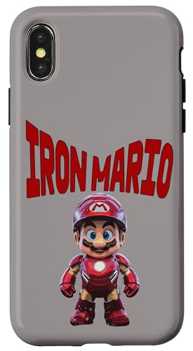 Hülle für iPhone X/XS Iron Mario Cartoon-Design von Tippa