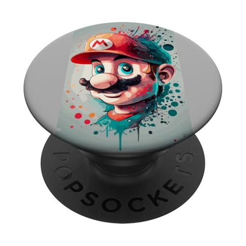 Mario TV Cartoon-Merchandise PopSockets Klebender PopGrip von Tippa