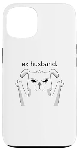 Gelangweilter Hund stimmt mit Ex-Ehemann nicht überein - Lustiger Ehepartner Hater Hülle für iPhone 13 von Tired Moody Dog Hating Things Women Men gifts