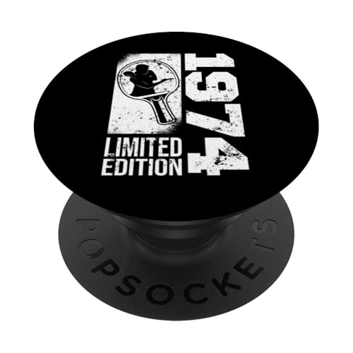 Ping-Pong Spieler Jahrgang 1974 Geburtstag Tischtennis PopSockets Klebender PopGrip von Tischtennis Zubehör Geschenke Shirts