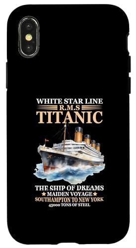 Hülle für iPhone X/XS Titanic Expert - White Starline RMS Titanic Jungen Mädchen von Titanic Designs by Fasaza