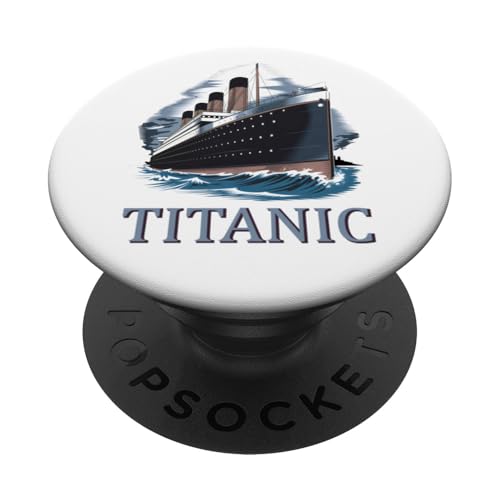 Titanic 1912 Vintage Titanic Expert Titanic Jungen Mädchen PopSockets Klebender PopGrip von Titanic Designs by Fasaza