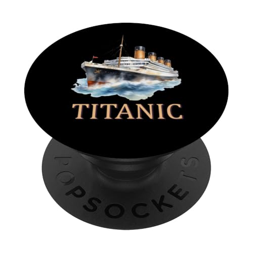 Titanic Vintage Design Titanic Expert Titanic Jungen Mädchen PopSockets Klebender PopGrip von Titanic Designs by Fasaza