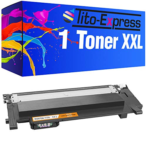 Tito-Express 1 Toner XXL MIT CHIP kompatibel mit HP W2070A 117A | Geeignet für HP Color Laser 150 150A 150NW MFP 170 178NW 178NWG 179FNG 179FNW | Black 1.000 Seiten Druckleistung von Tito-Express