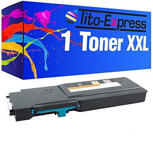 Tito-Express PlatinumSerie 1 Toner XXL kompatibel mit Dell C2660 C2660DN C2665DNF | 593-BBBT | Cyan 4.000 Seiten von Tito-Express