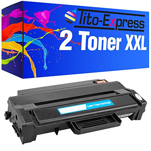 Tito-Express PlatinumSerie 2 Toner-Kartuschen XXL kompatibel mit Samsung MLT-D103L Schwarz SCX-4729 FD SCX-4729 FWX SCX-4729 FW von Tito-Express