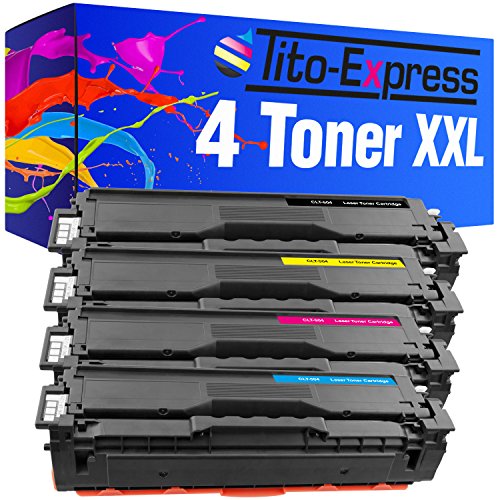 Tito-Express PlatinumSerie 4 Toner XXL kompatibel mit Samsung CLT-504S Xpress C1860FW C1810W CLX-4195N CLX-4195FW C1810W CLP-415N CLP-415NW | Black 2.500 Seiten von Tito-Express