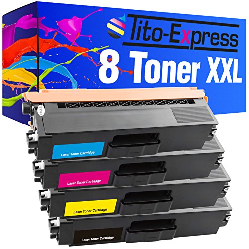 Tito-Express PlatinumSerie 8X Toner-Kartusche XXL ersetzt Brother TN-325 | geeignet für HL-4140 HL-4150 HL-4570 HL-4570 DCP-9270 DCP-9055 MFC-9465 MFC-9460 MFC-9560 MFC-9970 von Tito-Express