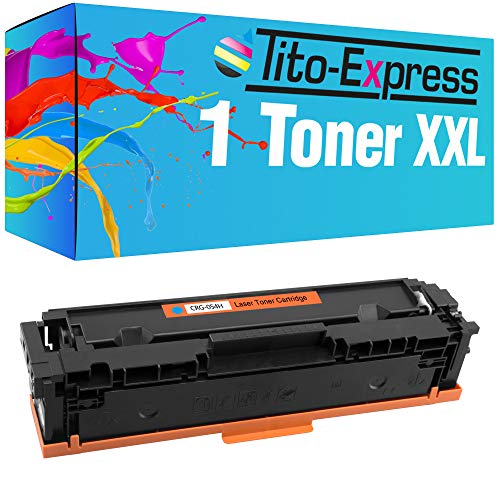 Tito-Express ProSerie 1 Toner Cyan XXL als Ersatz für Canon CRG-054H mit 3.100 Seiten i-SENSYS MF MF640C MF641Cn MF641Cw MF642Cdw MF643Cdw MF644Cdw MF645Cx LBP621Cw LBP623Cdw von Tito-Express