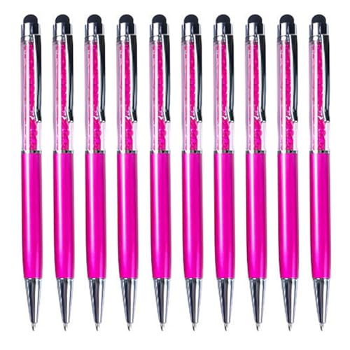 Tityvirnix 10 Stück Stylus Touch Pens Kinder Geschenke Metall Kugelschreiber Signature Prop Schreibwaren Schreibwerkzeug Haushalt Business Pink von Tityvirnix