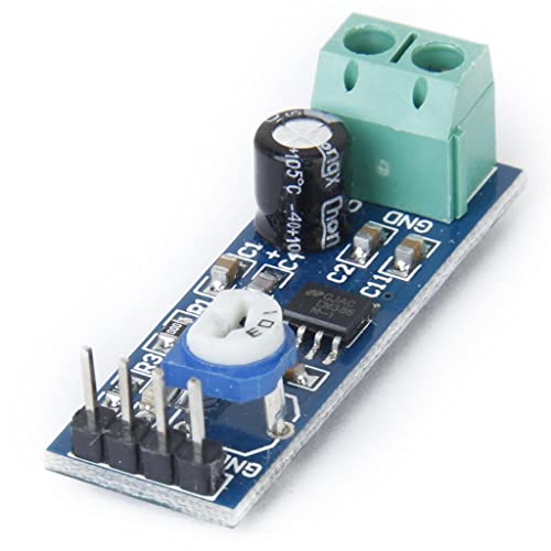 Tiuimk Audio-Verstärker-Modul, 200-fache Verstärkung, LM386-Chip, einstellbare Lautstärke, Onboard-Stromanzeige von Tiuimk