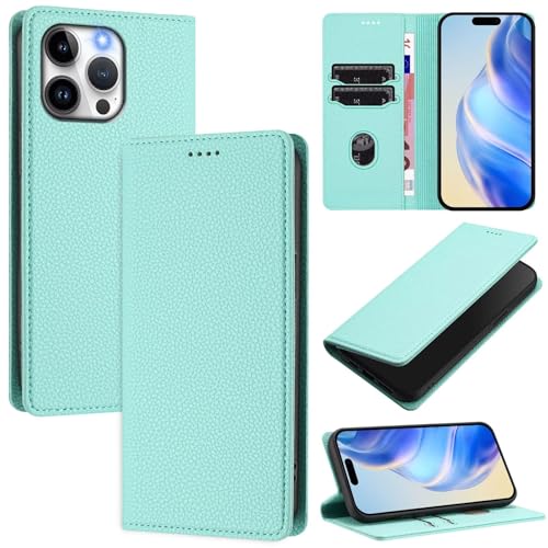 Nadoli Handyhülle für iPhone 13 Pro,Premium Leder Klappbar Flip Case Magnet Kartenfach Standfunktion Brieftasche Schutzhülle von Tivenfezk