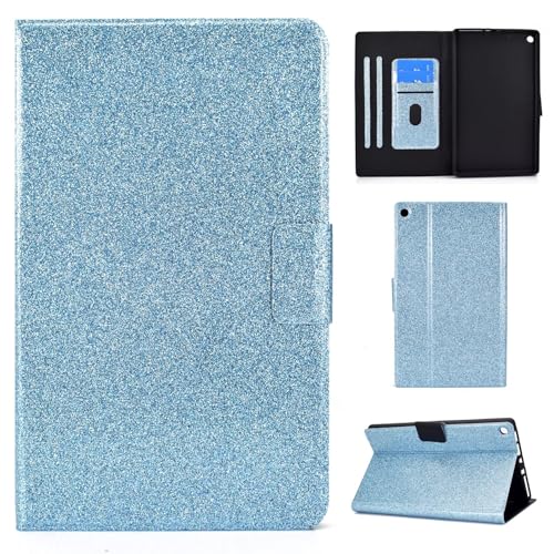 Nadoli PU Leder Glitzer Hülle für Kindle Fire HD 10 [10.1"] 13th/11th Gen 2023/2021,Full Body Brieftasche Slim Schutzhülle Magnetisch Flip Ständer Schale Smart Auto Schlaf/Wachen von Tivenfezk