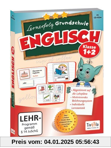 Lernerfolg Grundschule Englisch Klasse 1+2 - [PC] von Tivola