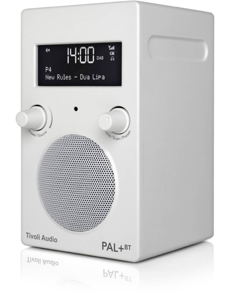 PAL+ BT Kofferradio mit DAB/DAB+ hochglanz weiß von Tivoli Audio