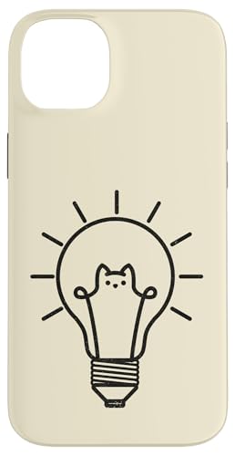 Hülle für iPhone 14 Plus Glühbirne Gute Idee Lampe Kreative Ideen Erfinder Katze von Tobe Fonseca