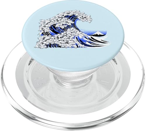 The Great Wave Off Kanagawa Kätzchen Japanische Kunst Katzen PopSockets PopGrip für MagSafe von Tobe Fonseca