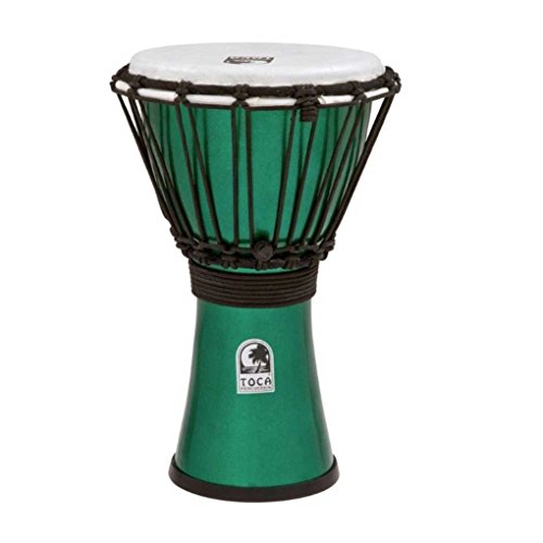 TOCA TFCDJ-7MG 7-Inch Freestyle Colorsound Djembe - Metallic Green von Toca