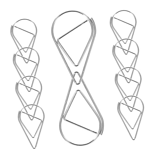 Tofficu 10 Stück Büroklammer geformt Clips Dekorativ bunt beschichtet Stifte bookmarks book marks the card paper clip briefpapier Büronadel goldenes Schreibtischzubehör Stahldraht Silver Tofficu 10 Stück Büroklammer geformt Clips Dekorativ bunt beschichtet Stifte bookmarks book marks the card paper clip briefpapier Büronadel goldenes Schreibtischzubehör Stahldraht Silver von Tofficu