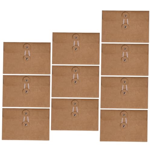 Tofficu 10st Kraft-umschlag Umschläge Für Segenskarten Umschläge Im Einfachen Stil Briefumschläge Mit Foto Einladungsumschläge Dekoratives Briefpapier Express-umschläge Brown Kraftpapier von Tofficu