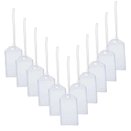 Tofficu 16 Stück Kofferanhänger ausweis bankkarte Schlüsselanhänger kartenhalter Namenskarte Lanyard Gepäckanhänger für Blau Schild Inhaber Namensbadehalter Abzeichenhalter PVC Transparent Tofficu 16 Stück Kofferanhänger ausweis bankkarte Schlüsselanhänger kartenhalter Namenskarte Lanyard Gepäckanhänger für Blau Schild Inhaber Namensbadehalter Abzeichenhalter PVC Transparent von Tofficu