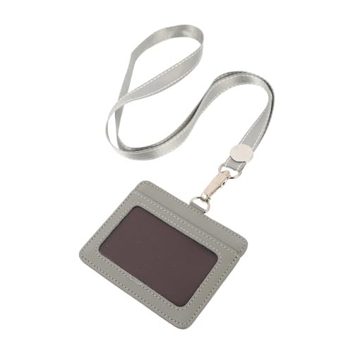 Tofficu 1stk Visitenkarte Verriegeln Lanyard-arbeitskartenhalter Ausziehbarer Ausweishalter Passieren Identifikation Nacken-id-schutz Knopf Hängender Ausweishalter Azusa-legierung Grey von Tofficu