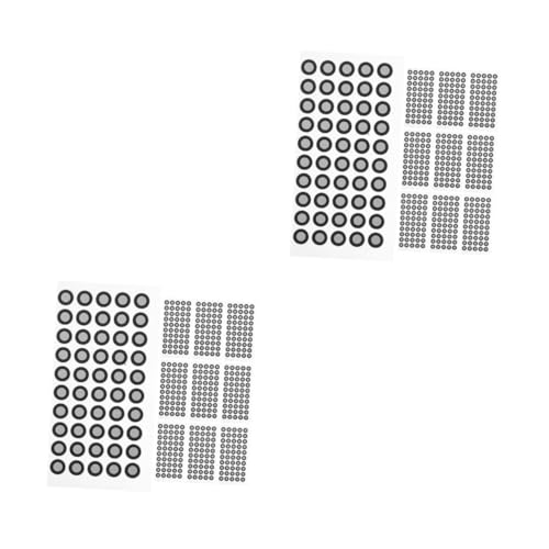 Tofficu 2 Sätze Reflektierende Markierungen 3d-scanner Reflektierender Scanner Basisabdeckungsdatensatz 3d-reflexfolie Reflektierender Farbscanner Reflektierende Folie Black 15 Blatt * 2 von Tofficu