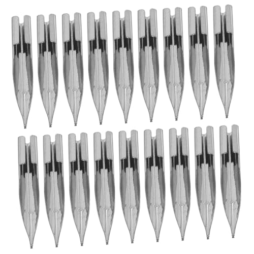 Tofficu 25 Stück Stift kopf Ersatznibs für Füller Metallersatzmarker Stiftspitzen Kalligraphie -Nibs Austausch der Stylus-Stiftspitzen bemerkenswerte Ersatztipps Schreibtipps Gold Silver Tofficu 25 Stück Stift kopf Ersatznibs für Füller Metallersatzmarker Stiftspitzen Kalligraphie -Nibs Austausch der Stylus-Stiftspitzen bemerkenswerte Ersatztipps Schreibtipps Gold Silver von Tofficu
