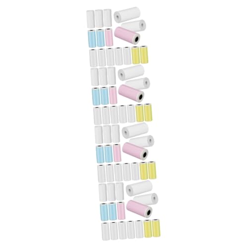 Tofficu 4 Sätze Druckeretikettenpapier Mini-etikettendrucker Thermal- Drucker-etikettenpapier Thermopapier Für Mini-drucker Mini-thermoetikett Aufkleber Für Taschendrucker 16 Rollen * 4 von Tofficu