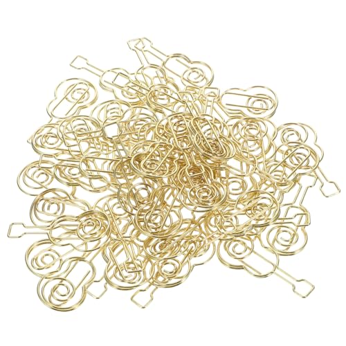 Tofficu 50 Stück Geformte Büroklammer Jumbo süße Büroklammern Hochzeit Büroklammern Violine-Büroklammer büromaterial papierklemmen kleine Büroklammern lustige Papierclips Metall Golden Tofficu 50 Stück Geformte Büroklammer Jumbo süße Büroklammern Hochzeit Büroklammern Violine-Büroklammer büromaterial papierklemmen kleine Büroklammern lustige Papierclips Metall Golden von Tofficu
