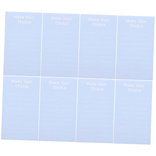 Tofficu 8St abreißbarer Notizblock notebooks The Notebook Wiederbeschreibbare Notizen Notepad planen Pläne Schreibtisch-Organizer Wochenplaner Notizblock Merkliste Etikettenpapier Sky-Blue von Tofficu