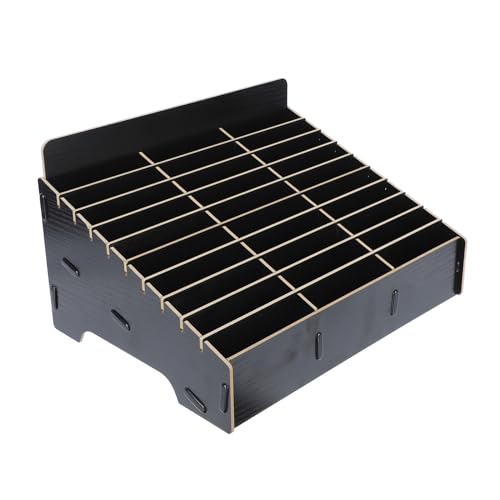 Tofficu Holztisch-Organisatoren 30-Grid-Handy-Halter Klassen Handy-Aufbewahrung Sbox Aufbewahrungsboxs Holz Handy-Desktop-Organizer für Klassen Büro-Tagungsraum Telefon-Display von Tofficu