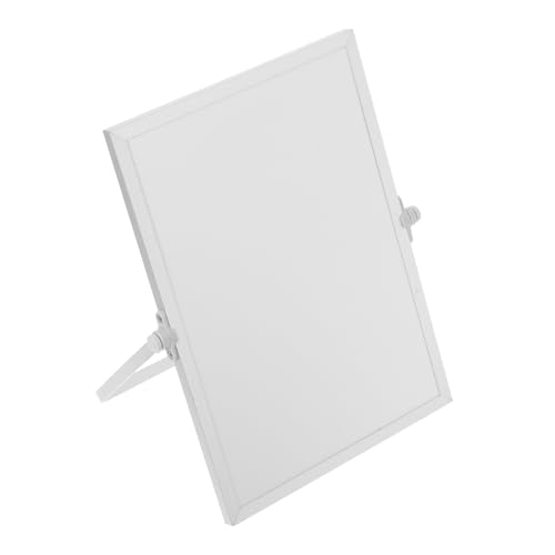 Tofficu Kleine Tafel Notizblock Whiteboard Drehbares Whiteboard Runde Spiegelwerkzeuge Verstellbare Mastmarkisen Auf Einem Ständer Montiertes Whiteboard Weiße Tafel Silver Aluminium von Tofficu