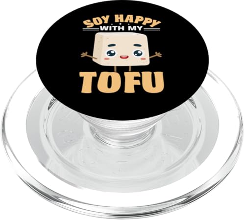 Vegan Vegetarier Design für einen Tofu Fan PopSockets PopGrip für MagSafe von Tofu Vegan Tierwohl Fleischlos Vegetarisch Vegan