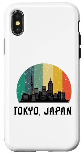 Hülle für iPhone X/XS Tokyo Souvenir Japan Retro Vintage Skyline Männer Frauen Junge von Tokyo Japan Souvenir Clothing Apparel