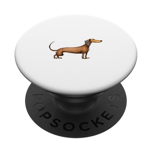 Lustige Tiere süße Hunde Dackel PopSockets Klebender PopGrip von Tolles Design für Hundeliebhaber und Dackelfans