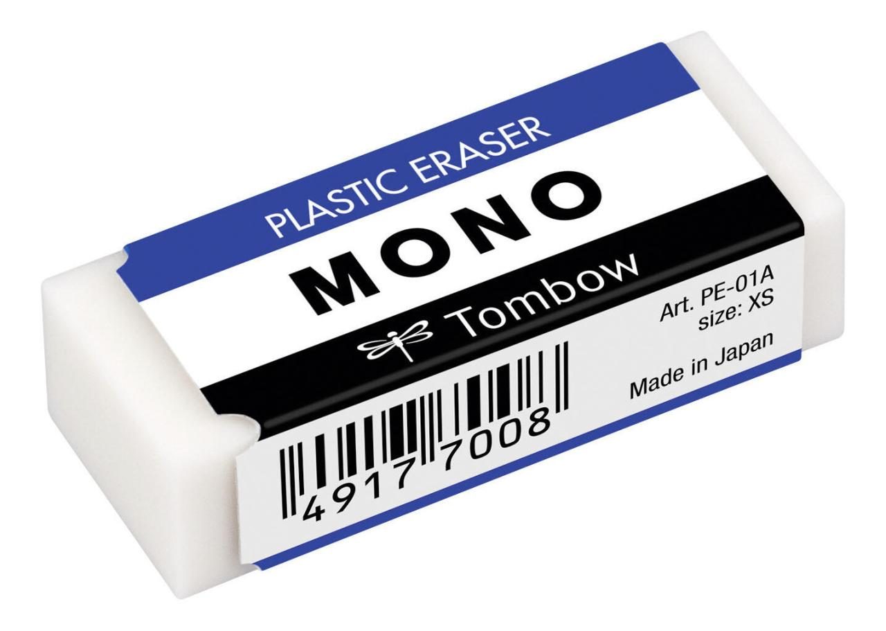 Tombow MONO XS, PVC Radiergummi weiß von Tombow