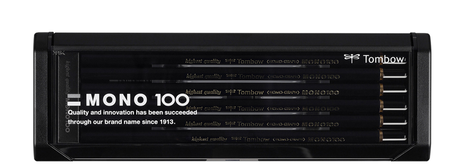 Tombow Bleistift , MONO 100, , sechseckig, 12er Set sortiert von Tombow