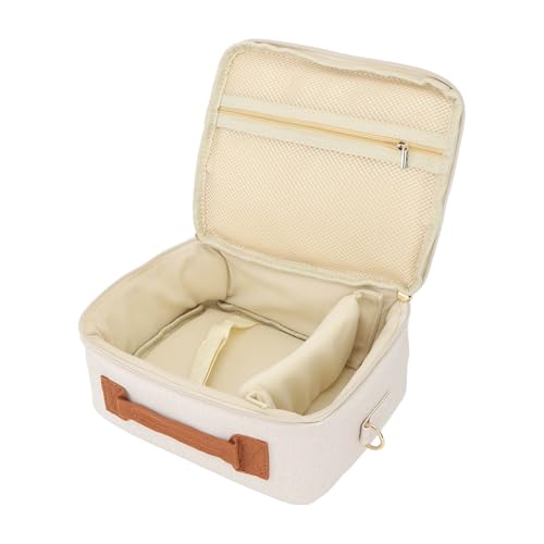 Kameratasche, Großes Fassungsvermögen, Verdickte Polsterung, Verstellbarer Riemengriff, Reißverschluss-Kameratasche mit Gepolsterten Trennwänden für CP910 1200 1300 (Beige) von Tomvorks