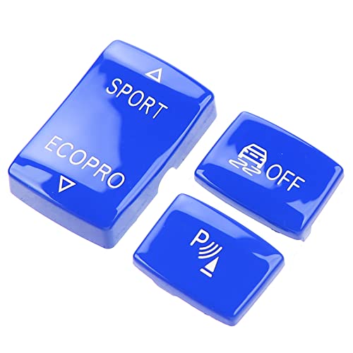 Sportknopf-Kit für F20/F21/F22/F23 | 3-teiliges Schaltknopf-Set mit ESP-Antirutschschalter | Austausch des Radarsensorschlüssels mit Blauer Sporttaste (Blau) von Tomvorks