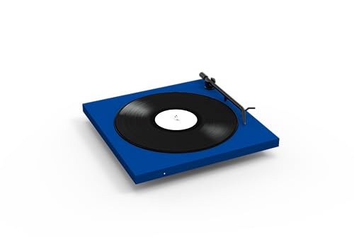 Tone Factory Turntable, Minimalistischer Design Plattenspieler mit Bluetooth und eingebauter Phonovorstufe, Made in Europe (Blau) von Tone Factory