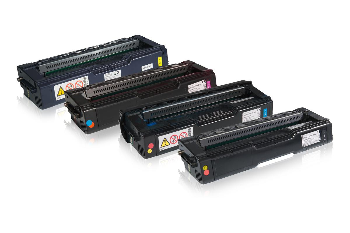 Multipack kompatibel zu Ricoh 406094 / SPC220E enthält 4x Tonerkartusche von TonerPartner