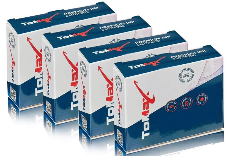 ToMax Multipack ersetzt Epson C13T 02Wx4010 / 502XL enthält 4 x Tintenpatrone von TonerPartner