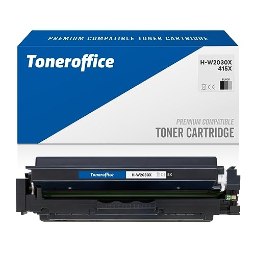 W2030X 415X Toner mit Original Chip für HP W2030X 415X Tonerkartusche Schwarz Kompatibel (ca. 7500 Seiten) von Toneroffice