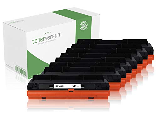 8 Toner kompatibel mit Samsung MLT-D116L Schwarz für Xpress M2835dw M2675fn M2825nd M2885fw M2875 M2625d Laserdrucker Multipack von Tonerversum