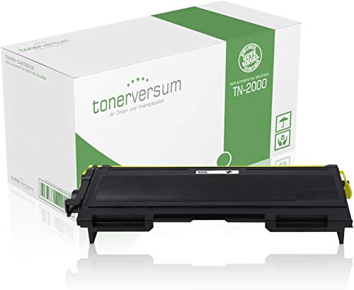 Tonerversum Toner kompatibel zu Brother TN-2000 Schwarz Druckerpatrone für HL-2030 Fax 2820 MFC-7420 DCP-7010L Fax 2920 MFC-7820n HL-2040 von Tonerversum